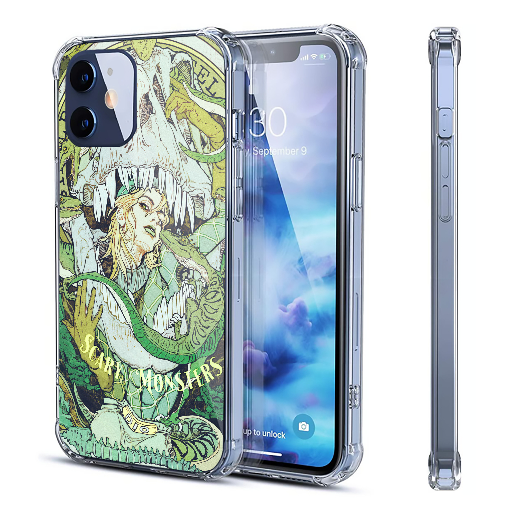 （画像用） ジョジョの奇妙な冒険 JoJo's Bizarre Adventure 【iPhone 12シリーズ対応】透明スマホケース（クリアソフトケース）